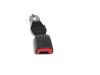 Rear seatbelt buckle, right from a Peugeot 107, 2005 / 2014 1.0 12V, Hatchback, Petrol, 998cc, 50kW (68pk), FWD, 384F; 1KR, 2005-06 / 2014-05, PMCFA; PMCFB; PNCFA; PNCFB 2011