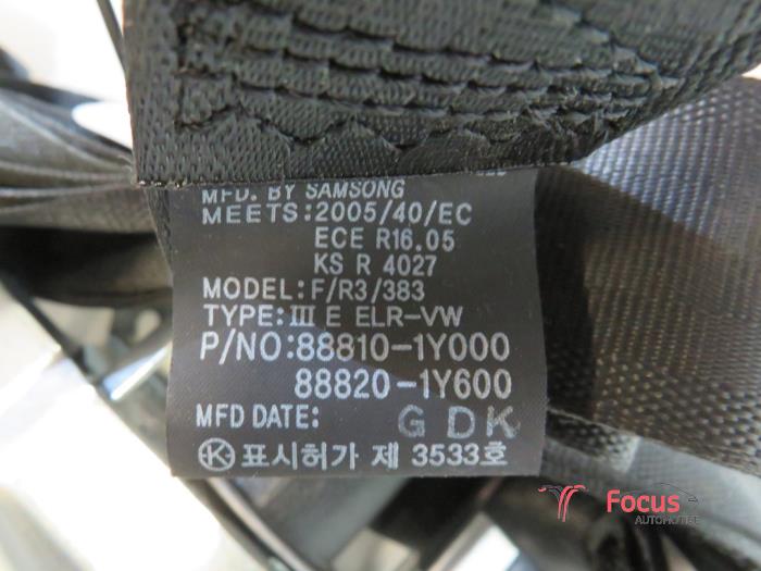 Airbag set+module from a Kia Picanto (TA) 1.0 12V 2011