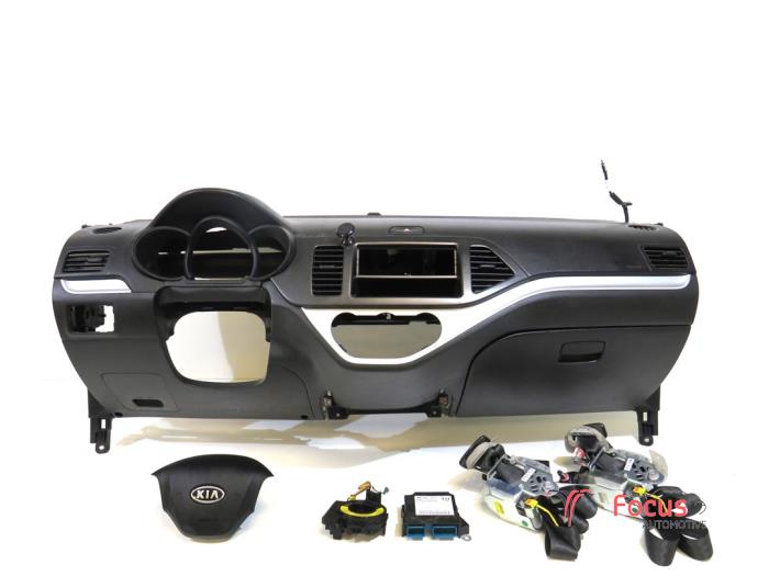 Juego y módulo de airbag de un Kia Picanto (TA) 1.0 12V 2011