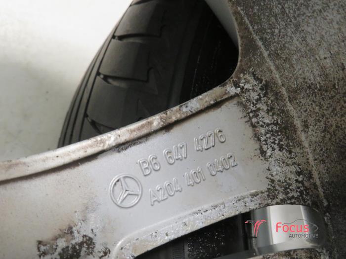 Juego de llantas y neumáticos de un Mercedes-Benz C (W204) 3.0 C-320 CDI V6 24V 2007
