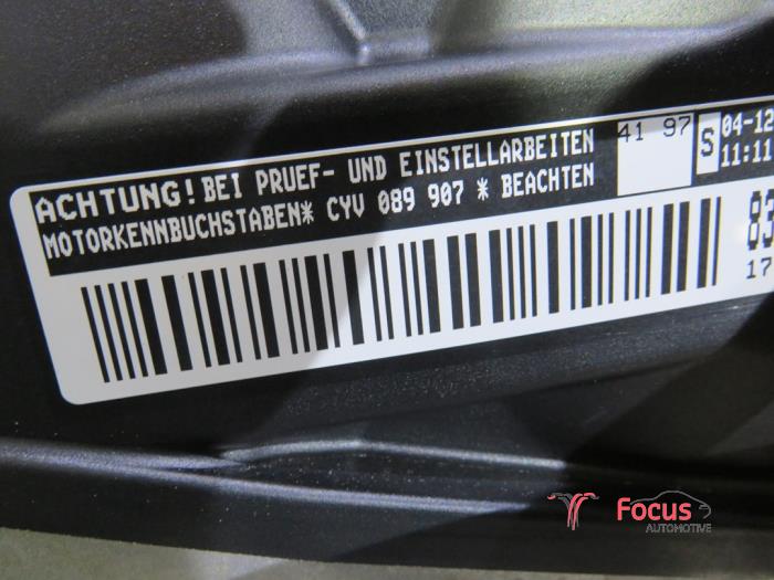 Engine from a Volkswagen Golf VII (AUA) 1.2 TSI 16V 2016