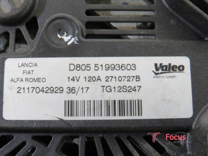 Dynamo d'un Fiat 500L (199) 1.3 D 16V Multijet 2018