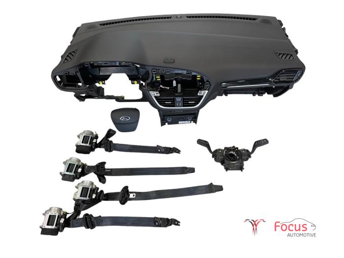 Airbag set + dashboard van een Ford Fiesta 7 1.1 Ti-VCT 12V 85 2018