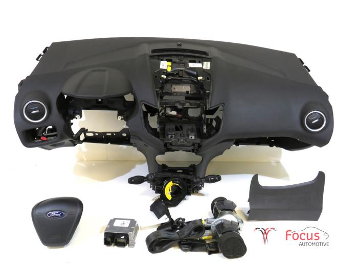 Juego y módulo de airbag de un Ford Fiesta 6 (JA8) 1.0 SCI 12V 80 2016