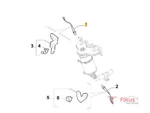 Sonde lambda d'un Fiat 500 (312) 0.9 TwinAir 85 2021