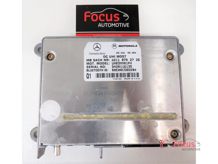 Begagnade Bluetooth-modul Mercedes CLS (C219) 500 5.0 V8 24V Pris € 50,00 Marginaltabell erbjuds av Focus Automotive