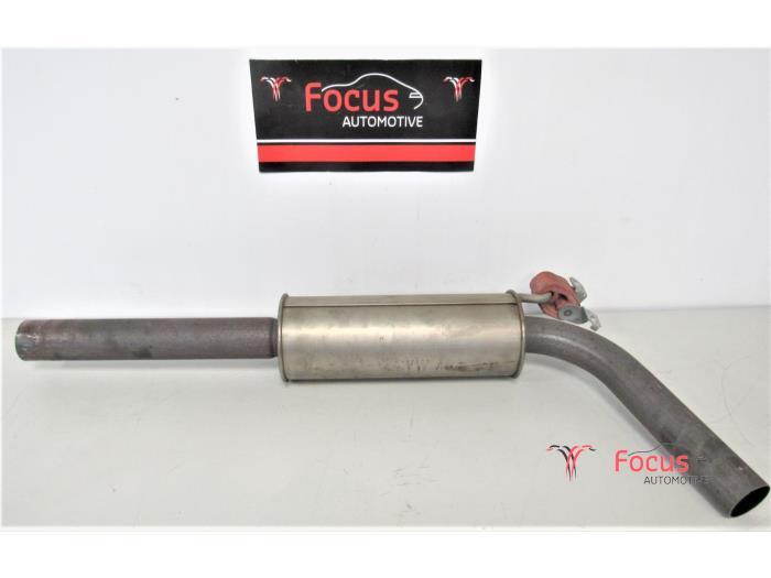 Exhaust middle silencer from a Volkswagen Polo V (6R) 1.2 TSI 16V BlueMotion Technology 2014