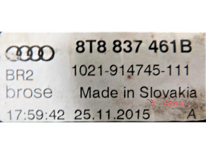 Fenstermechanik 4-türig links vorne van een Audi A5 Sportback (8TA) 1.8 TFSI 16V 2015