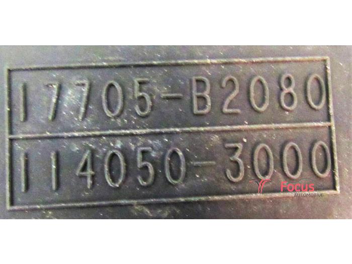 Luftfilter van een Daihatsu Cuore (L251/271/276) 1.0 12V DVVT 2009