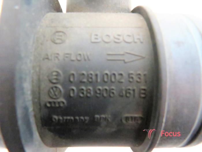 Air mass meter from a Volkswagen Fox (5Z) 1.4 TDI 2009