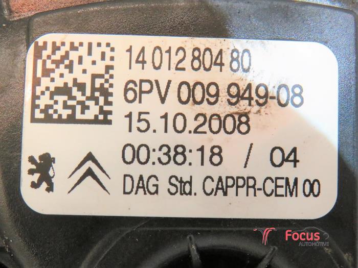 Sensor de posición de acelerador de un Peugeot Expert (G9) 1.6 HDi 90 2009