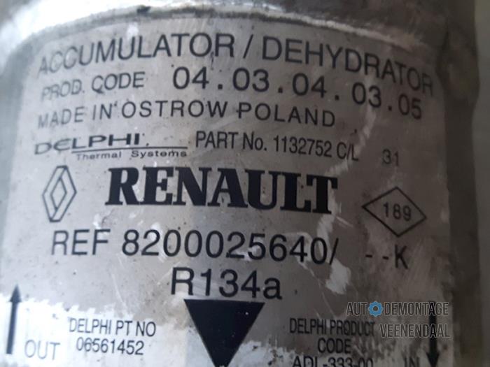 Déshydrateur clim d'un Renault Espace (JK) 2.2 dCi 16V 2004