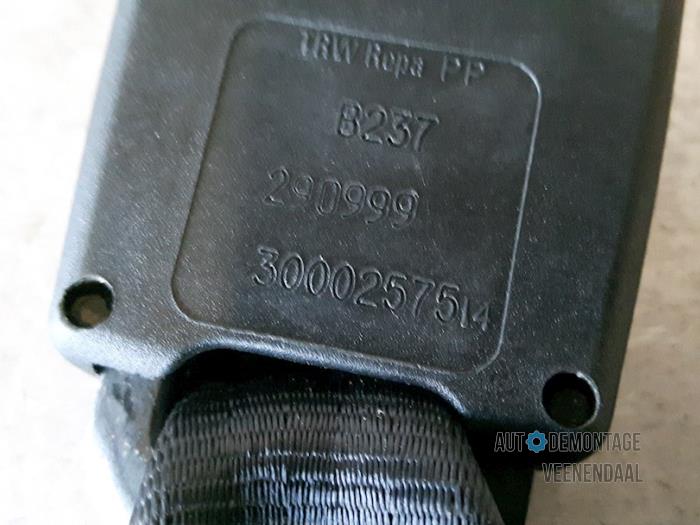 Lengüeta de cinturón de seguridad derecha detrás de un Fiat Seicento (187)  2000