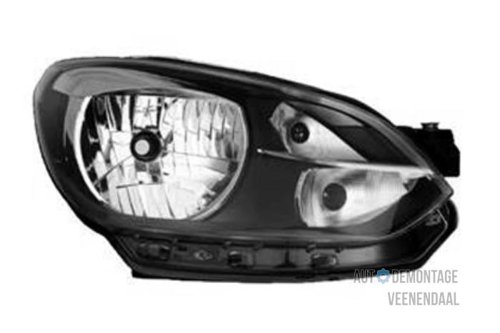 Headlight, right from a Volkswagen Up! (121)  2011