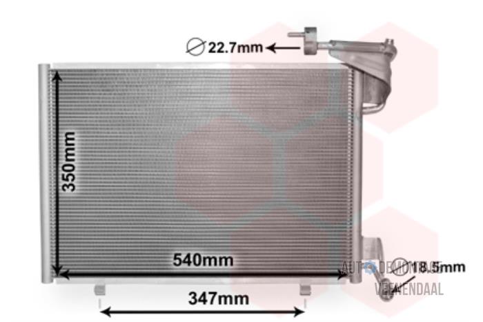 Nya Kondensor, luftkonditionering Peugeot 208 I (CA/CC/CK/CL) Pris € 63,89 Inklusive moms erbjuds av Autodeleninkleur
