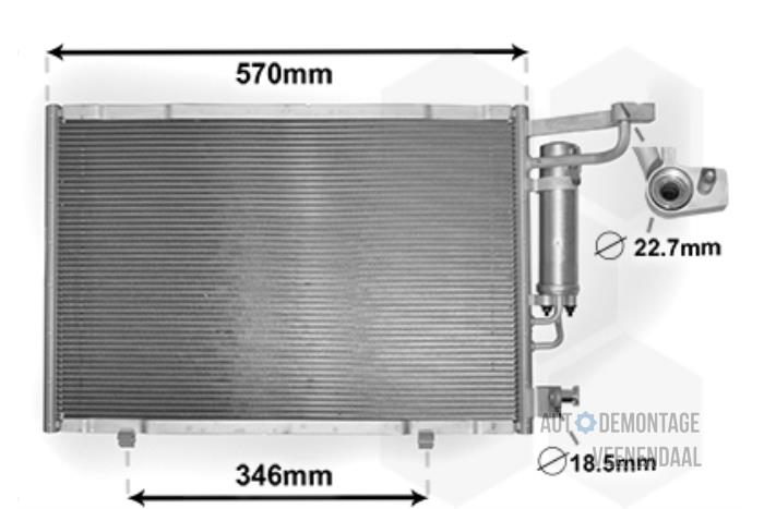 Nya Kondensor, luftkonditionering Peugeot 208 I (CA/CC/CK/CL) Pris € 81,19 Inklusive moms erbjuds av Autodeleninkleur