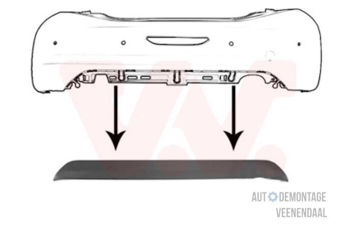 Spojler tylnego zderzaka z Peugeot 208 I (CA/CC/CK/CL)  2014