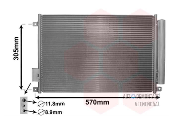 Nya Kondensor, luftkonditionering Fiat 500 (312) Pris € 72,60 Inklusive moms erbjuds av Autodeleninkleur