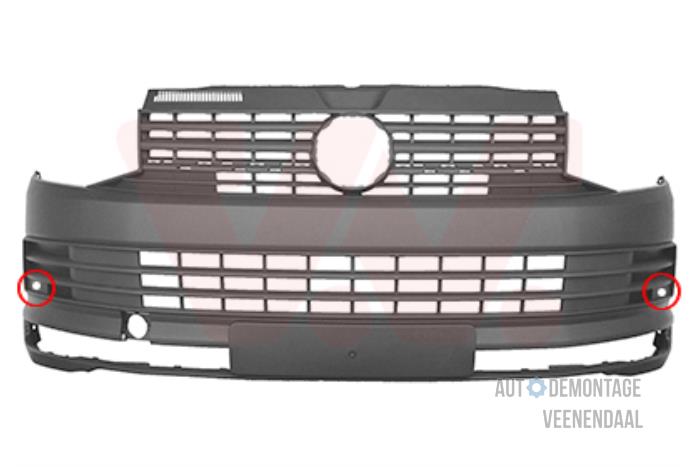 Front bumper from a Volkswagen Transporter T6  2017