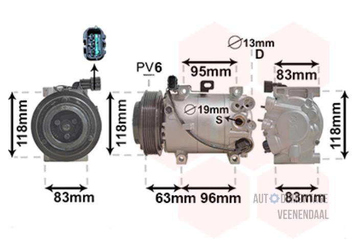 Air conditioning pump from a Kia Picanto (TA)  2016