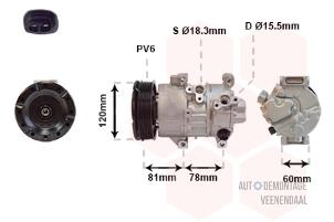 New Air conditioning pump Toyota Corolla Verso (R10/11) Price € 300,08 Inclusive VAT offered by Autodemontage Veenendaal BV