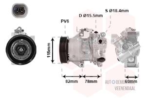 Nowe Pompa klimatyzacji Toyota Yaris (P1) Cena € 378,73 Z VAT oferowane przez Autodemontage Veenendaal BV