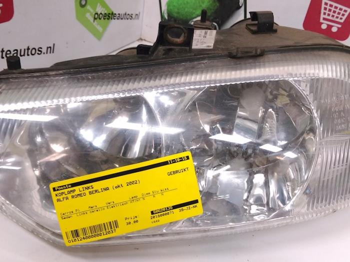 Używane Reflektor lewy Alfa Romeo 1750-2000 (105) 1750 Berlina Cena € 30,00 Procedura marży oferowane przez Autodemontagebedrijf R. Poeste B.V.