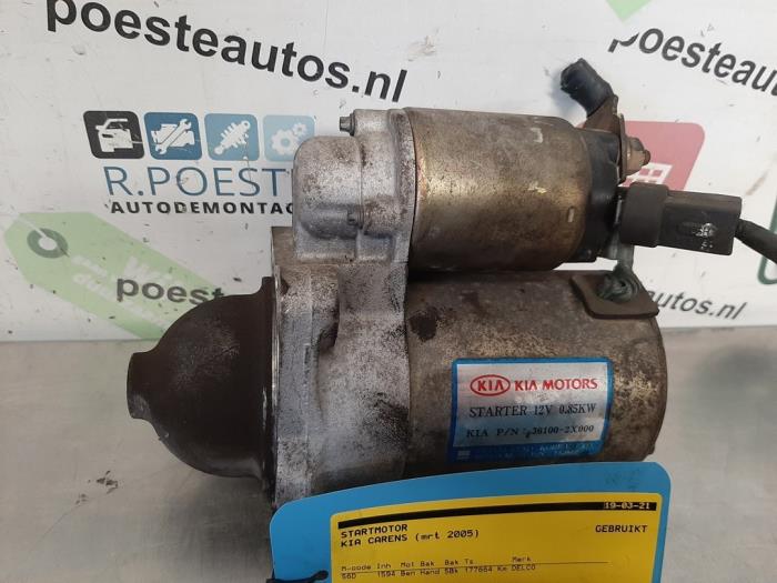 Gebrauchte Anlasser Kia Carens II (FJ) 1.6i 16V Preis € 20,00 Margenregelung angeboten von Autodemontagebedrijf R. Poeste B.V.