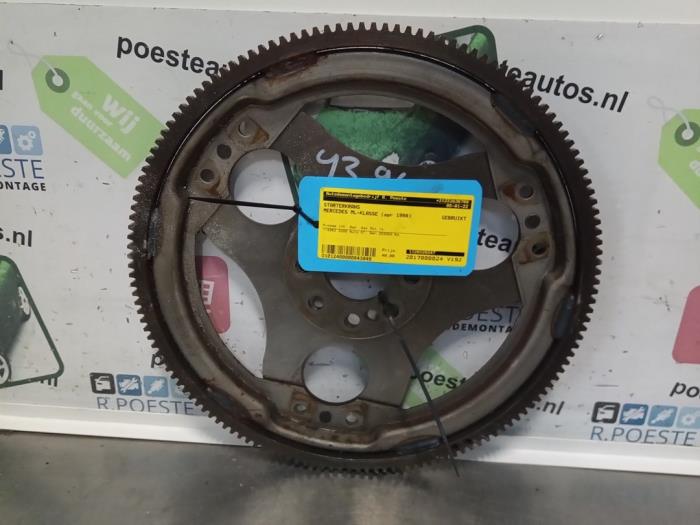 Begagnade Startkuggkrans Mercedes ML I (163) 320 3.2 V6 18V Aut.Kat. Pris € 40,00 Marginaltabell erbjuds av Autodemontagebedrijf R. Poeste B.V.