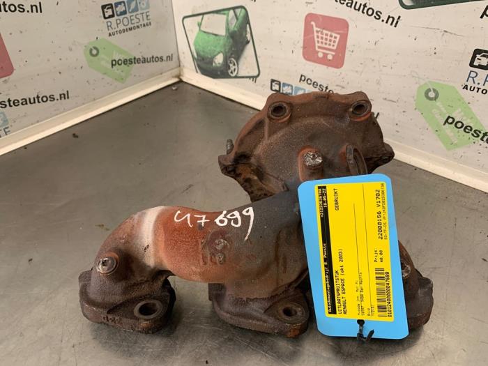 Gebrauchte Abgaskrümmer Renault Espace (JK) 3.5 V6 24V Grand Espace Preis € 40,00 Margenregelung angeboten von Autodemontagebedrijf R. Poeste B.V.