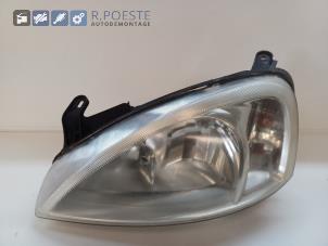Used Headlight, left Opel Corsa C (F08/68) 1.2 16V Price € 30,00 Margin scheme offered by Autodemontagebedrijf R. Poeste B.V.
