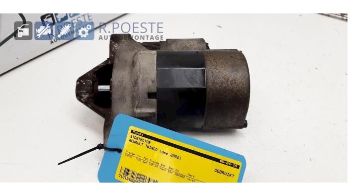 Begagnade Startmotor Renault Twingo (C06) 1.2 16V Pris € 20,00 Marginaltabell erbjuds av Autodemontagebedrijf R. Poeste B.V.