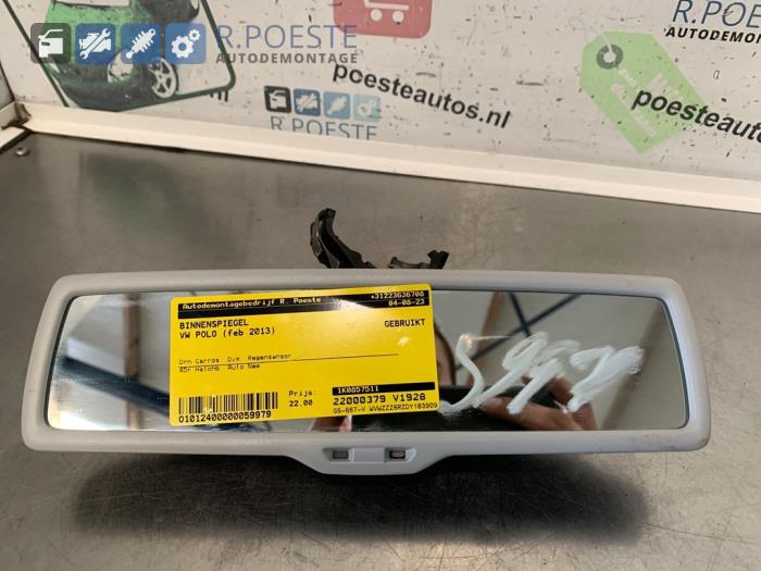 Używane Lusterko wewnetrzne Volkswagen Polo V (6R) 1.4 16V Cena € 22,00 Procedura marży oferowane przez Autodemontagebedrijf R. Poeste B.V.