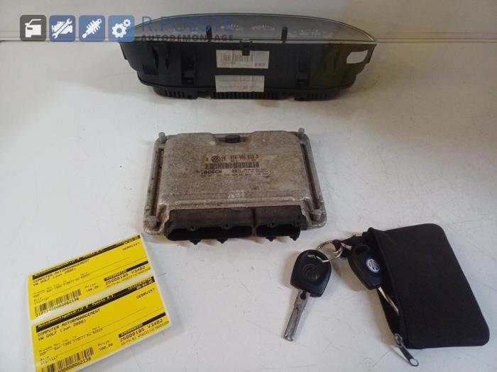Used Engine management computer Volkswagen Golf IV (1J1) 1.4 16V Price € 100,00 Margin scheme offered by Autodemontagebedrijf R. Poeste B.V.