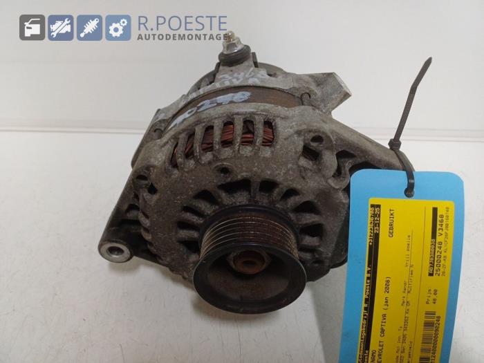 Usagé Dynamo Chevrolet Captiva (C100) 2.4 16V 4x2 Prix € 40,00 Règlement à la marge proposé par Autodemontagebedrijf R. Poeste B.V.