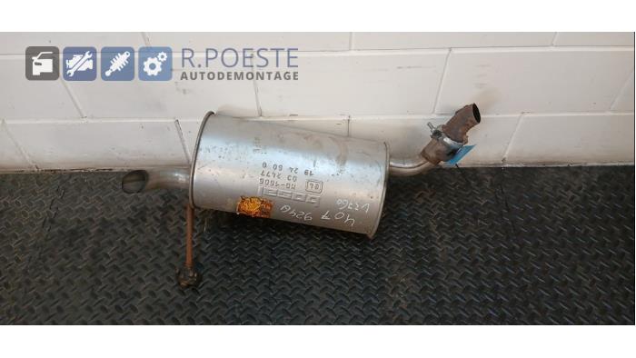 Gebrauchte Auspuff Enddämpfer Peugeot 407 (6D) 1.8 16V Preis € 20,00 Margenregelung angeboten von Autodemontagebedrijf R. Poeste B.V.