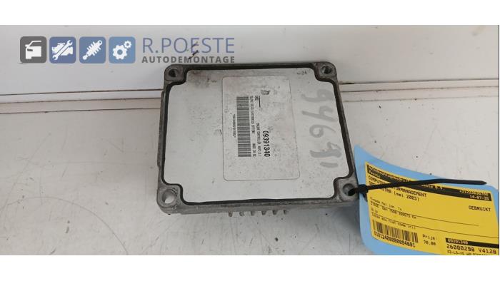 Used Engine management computer Opel Astra G (F08/48) 1.6 Price € 70,00 Margin scheme offered by Autodemontagebedrijf R. Poeste B.V.