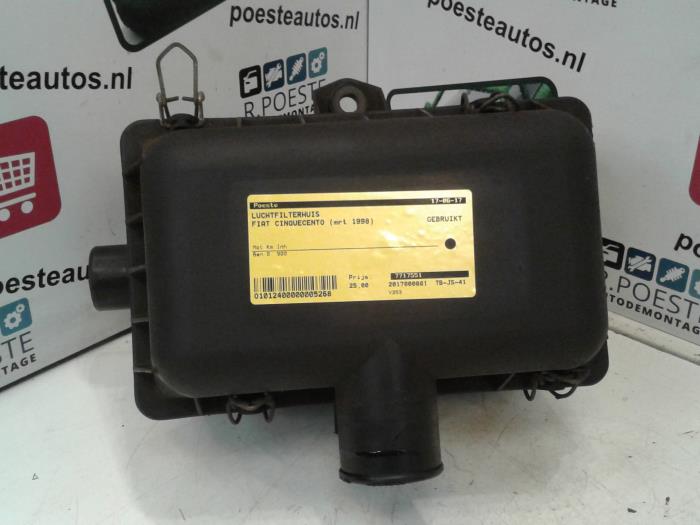 Gebrauchte Luftfiltergehäuse Fiat Cinquecento 0.9 i.e. S Preis € 25,00 Margenregelung angeboten von Autodemontagebedrijf R. Poeste B.V.