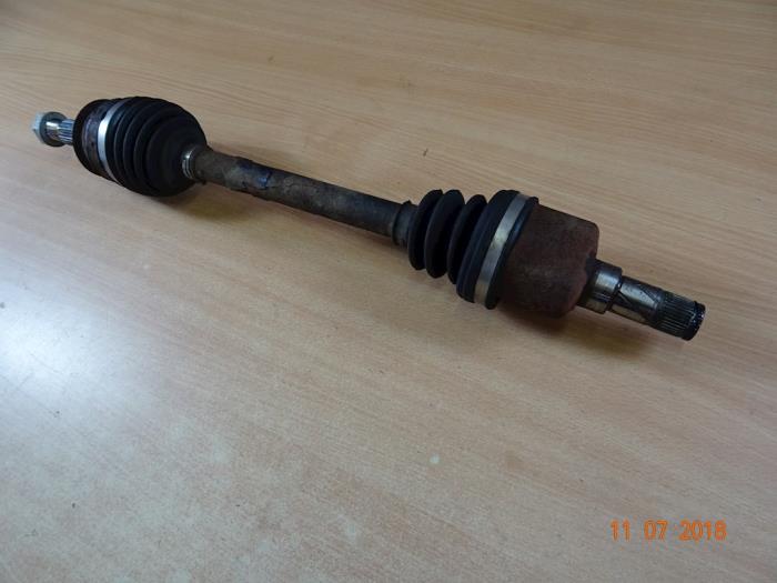 Front drive shaft, left from a MINI Mini Open (R57) 1.6 16V Cooper 2009