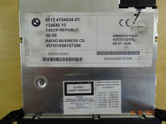 Reproductor de CD y radio de un MINI Mini Cooper S (R53) 1.6 16V 2005