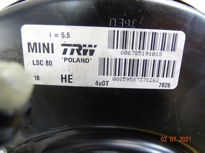 Bremskraftverstärker van een MINI Mini (R56) 1.6 16V Cooper S 2007