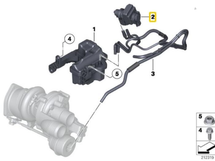 Régulateur pression turbo d'un MINI Countryman (R60)  2011