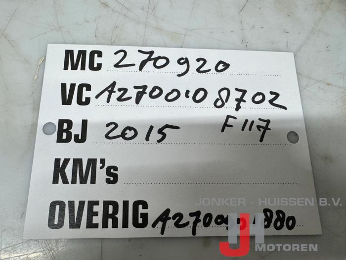 Engine from a Mercedes-Benz A (W176) 2.0 A-220 Turbo 16V 4-Matic 2015