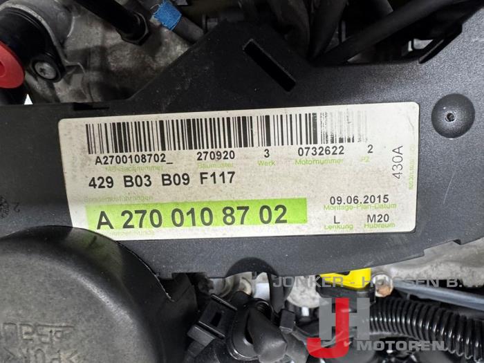 Engine from a Mercedes-Benz A (W176) 2.0 A-220 Turbo 16V 4-Matic 2015