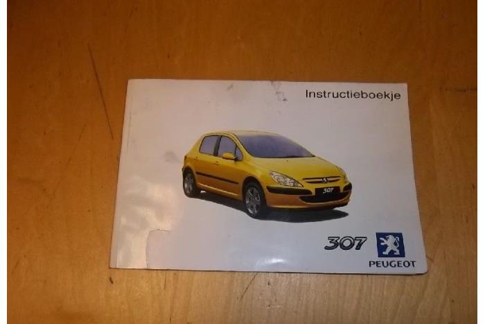 Instruction Booklet from a Peugeot 307 (3A/C/D) 2.0 HDi 90 2001