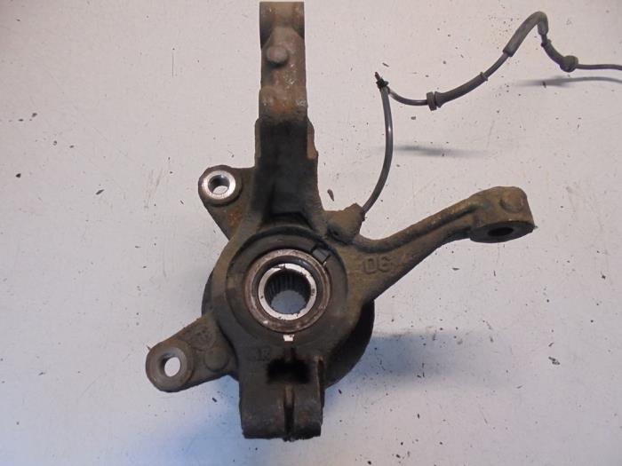 Knuckle, front right from a Mazda 2 (DE) 1.3 16V S-VT High Power 2008
