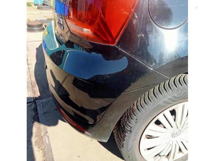 Rear bumper from a Volkswagen Polo V (6R) 1.4 TDI 12V 90 2016