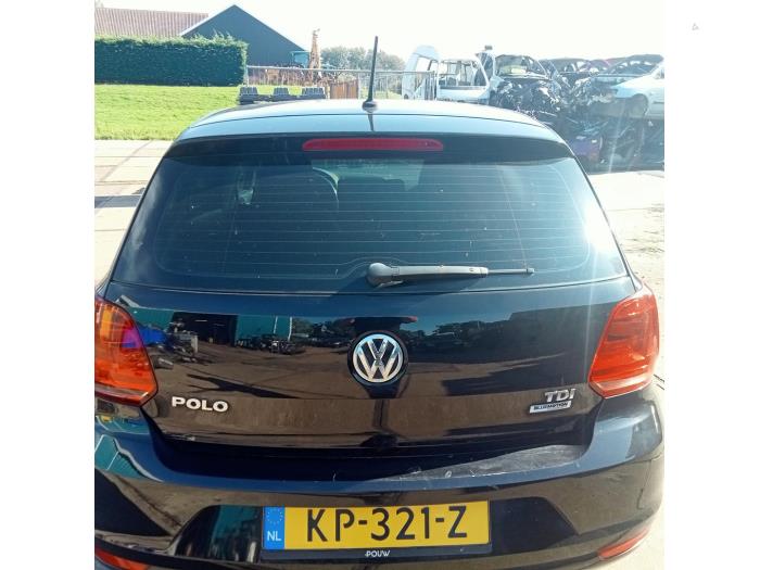 Tailgate from a Volkswagen Polo V (6R) 1.4 TDI 12V 90 2016