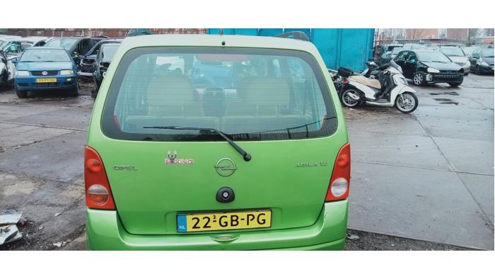 Begagnade Baklucka Opel Agila (A) 1.2 16V Pris € 40,00 Marginaltabell erbjuds av Hans Auto Onderdelen