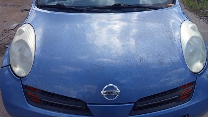 Używane Maska Nissan Micra (K12) 1.2 16V Cena € 40,00 Procedura marży oferowane przez Hans Auto Onderdelen